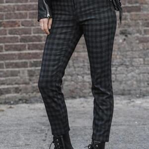 KUT from the Kloth Black & Gray Checkered Skinny Pants | Size 8P